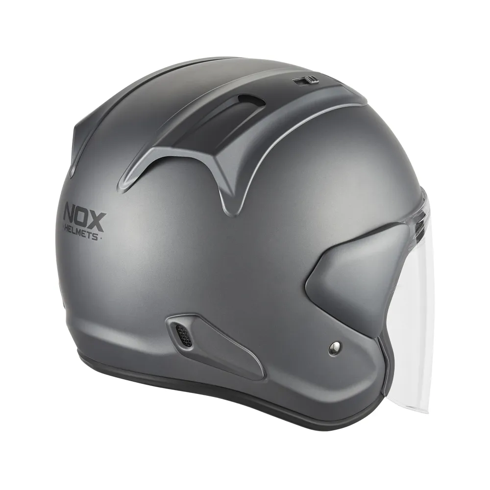 NOX jet helmet moto scooter N220-S matt titanium