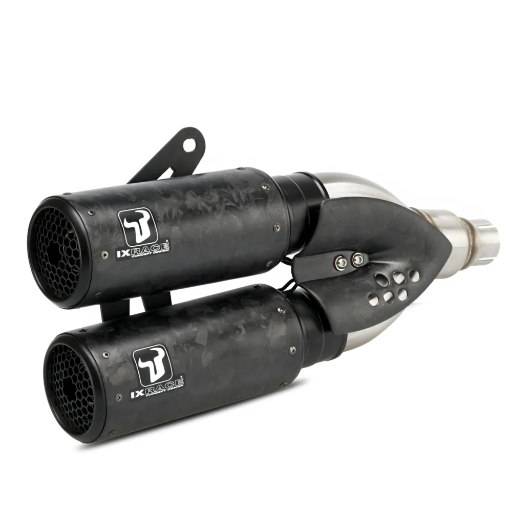 IXRACE HONDA X-ADV 750 / FORZA / 2025 DOUBLE pot d'échappement DCX2 CARBON FORGED DH6425C2 - EURO5+