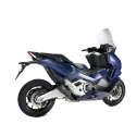 IXRACE HONDA X-ADV 750 / FORZA / 2025 pot d'échappement MK2B BLACK INOX AH6225SB - EURO5+