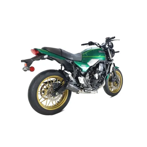 IXRACE KAWASAKI Z 650 / NINJA 650 / RS / 2023 2024 MK2B BLACK complete line silencer AK7257SB EURO 5 approved