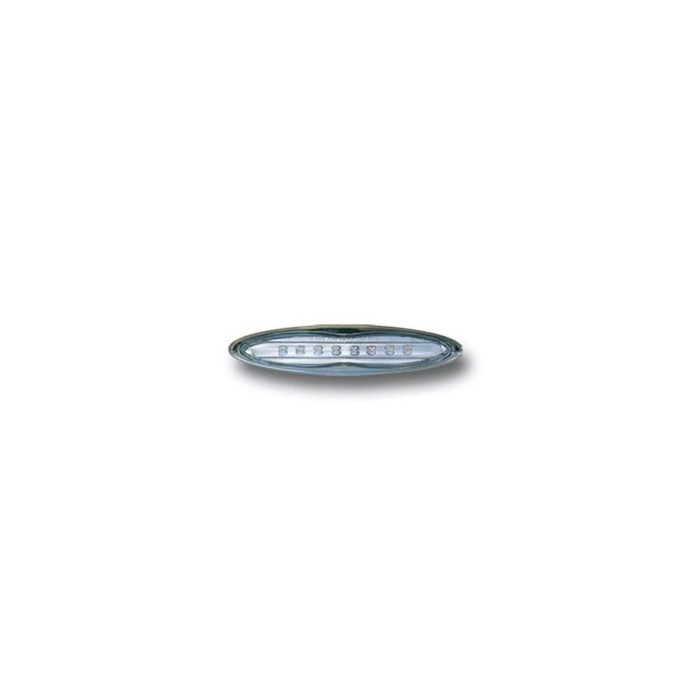 Mini Clignotants AMANDES blanc à LED N°10 bord ALU ou noir homologué E11
