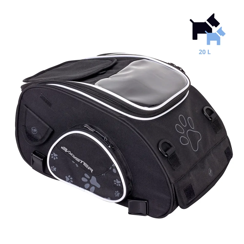BAGSTER PUPPY SMALL motorcycle saddle bag for small dogs expandable 20L - XSS100