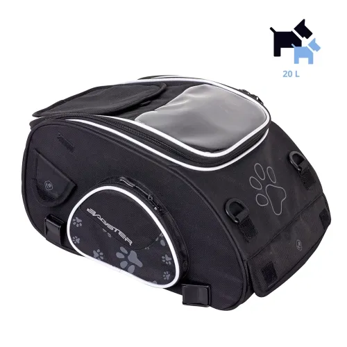 BAGSTER PUPPY SMALL motorcycle saddle bag for small dogs expandable 20L - XSS100