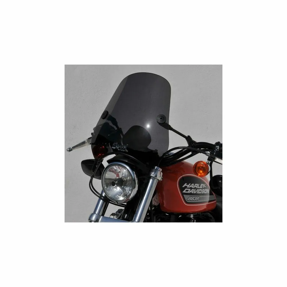 pare brise bulle universel MINI RACER pour moto sportster HARLEY 883R & 1200 - 38cm