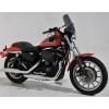 pare brise bulle universel MINI RACER pour moto HARLEY DAVIDSON Sportster 883 R & 1200 - 38cm