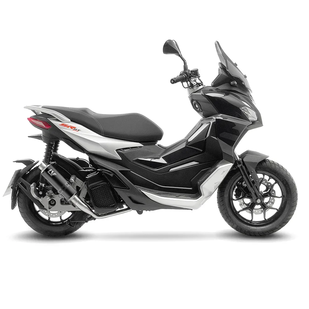 LEOVINCE APRILIA SR GT 125 / 200 / SPORT / 2022 2024 GP CORSA INOX BLACK exhaust system NOT APP - 15500BU