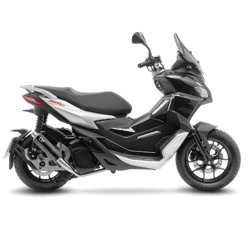 LEOVINCE APRILIA SR GT 125 / 200 / SPORT / 2022 2024 GP CORSA INOX BLACK exhaust system NOT APP - 15500BU