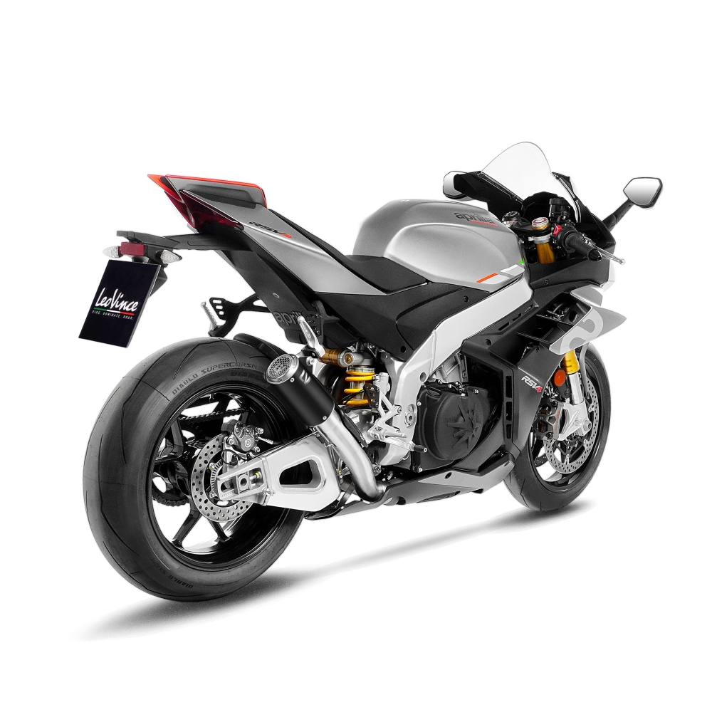 LEOVINCE APRILIA RSV4 / 1000 / V4 / RR / 1100 / 2019 2024 LV CORSA S INOX BLACK exhaust system NOT APP - 15401SBU