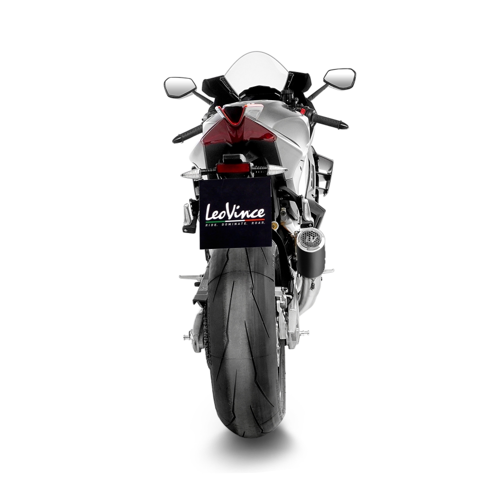 LEOVINCE APRILIA RSV4 / 1000 / V4 / RR / 1100 / 2019 2024 LV CORSA S INOX BLACK exhaust system NOT APP - 15401SBU