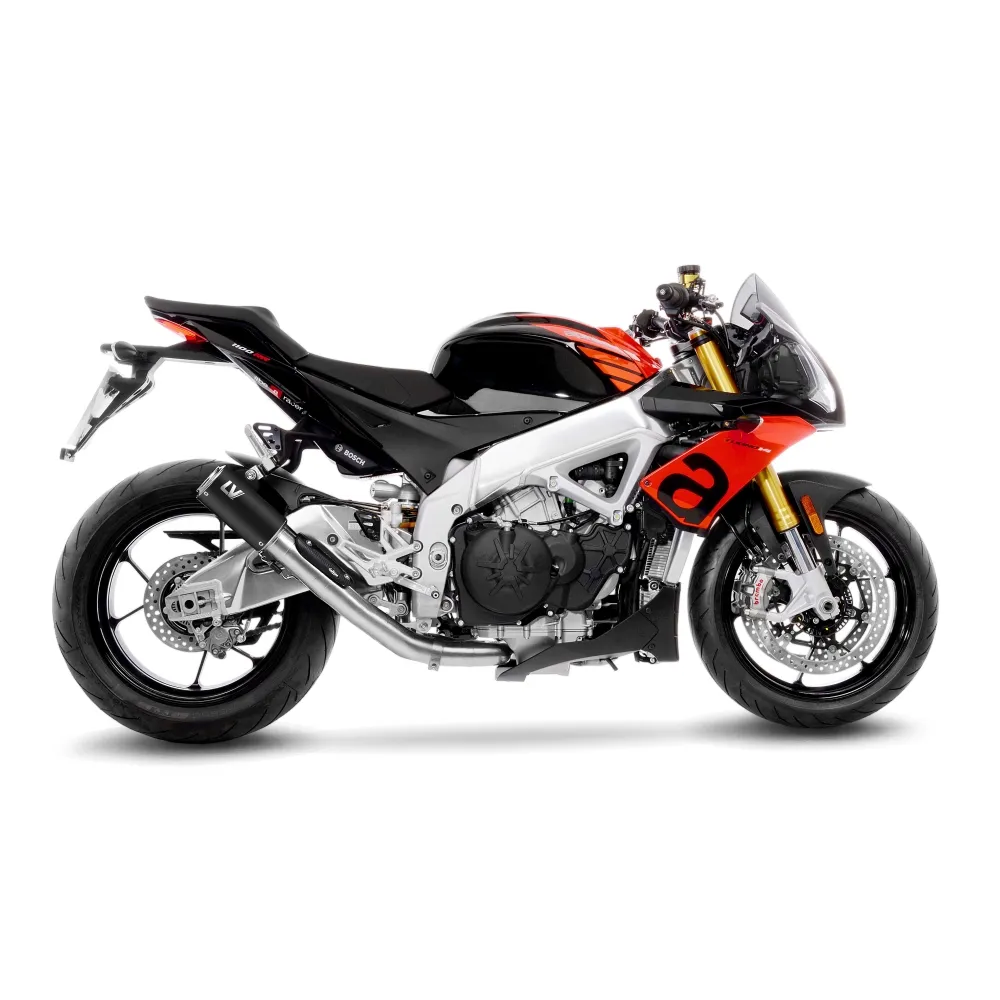 LEOVINCE APRILIA RSV4 / 1000 / V4 / RR / 1100 / 2019 2024 LV CORSA S INOX BLACK pot d'échappement NON HOM - 15401SBU