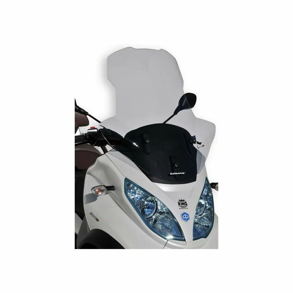 piaggio MP3 125 300 500 TOURING SPORT BUSINESS 2011 2018 pare brise bulle HP +10 avec protèges mains