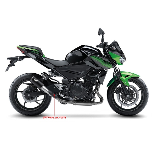 LEOVINCE KAWASAKI NINJA 400 / 500 / Z 400 / SE / 2018 2025 LV CORSA S INOX BLACK exhaust system NOT APP- 15400SBU
