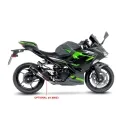 LEOVINCE KAWASAKI NINJA 400 / 500 / Z 400 / SE / 2018 2025 LV CORSA S INOX BLACK pot d'échappement NON HOM- 15400SBU