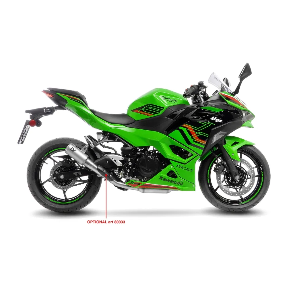 LEOVINCE KAWASAKI NINJA 400 / 500 / Z 400 / SE / 2018 2025 LV CORSA S TITANE  pot d'échappement NON HOM - 15400STU
