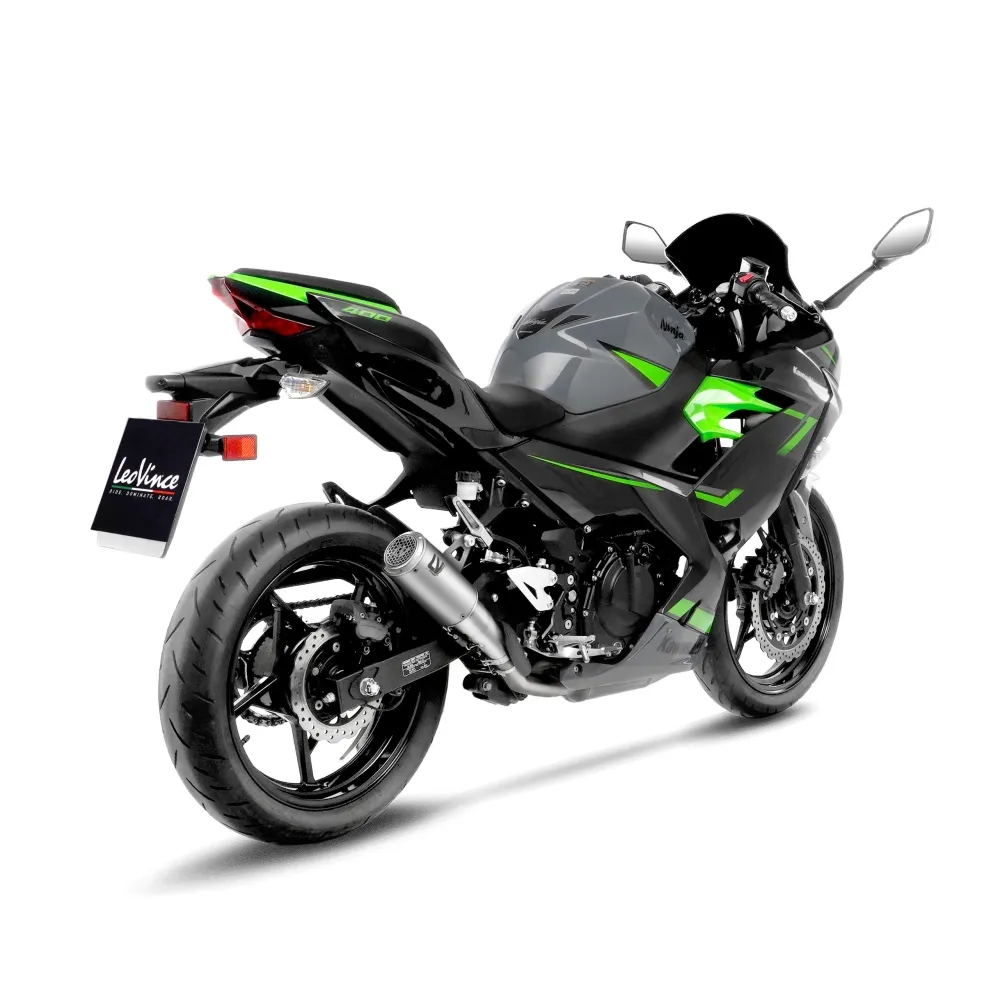 LEOVINCE KAWASAKI NINJA 400 / 500 / Z 400 / SE / 2018 2025 LV CORSA S TITANE  pot d'échappement NON HOM - 15400STU