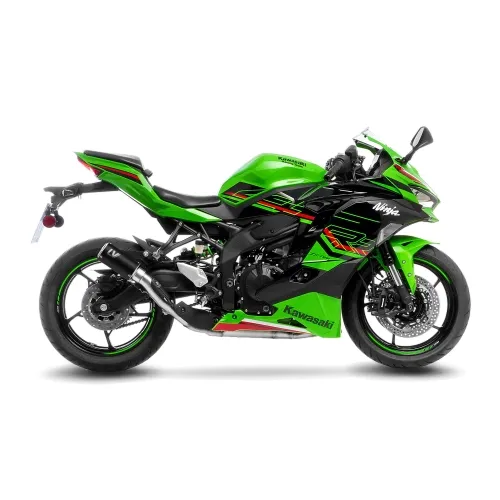 LEOVINCE KAWASAKI ZX-4 R / RR / 2024 2025 LV CORSA S INOX BLACK pot d'échappement NON HOM- 15409SBU