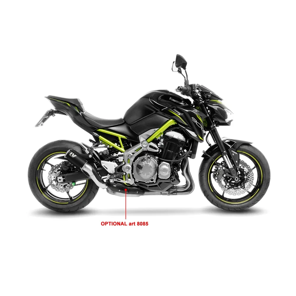 LEOVINCE KAWASAKI Z 900 / A2 / 2017 2024 LV CORSA S INOX BLACK exhaust EURO5+ - 15402SB