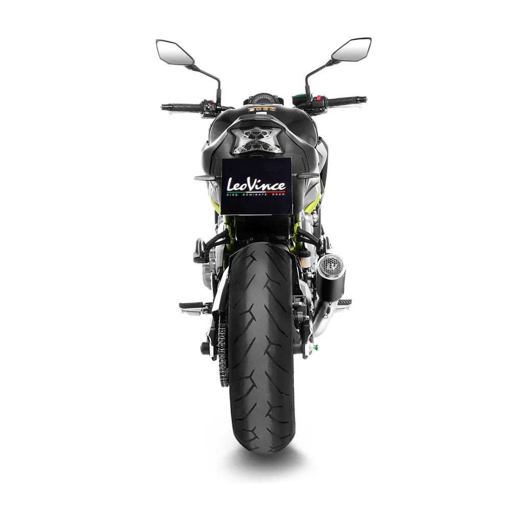 LEOVINCE KAWASAKI Z 900 / A2 / 2017 2024 LV CORSA S INOX BLACK pot d'échappement EURO5+ - 15402SB