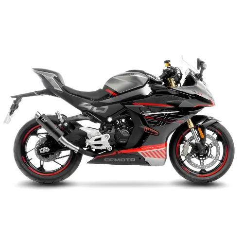 LEOVINCE CF MOTO 450 SS / SR / 2023 2024 GP CORSA INOX BLACK pot échappement NON HOM - 15505BU