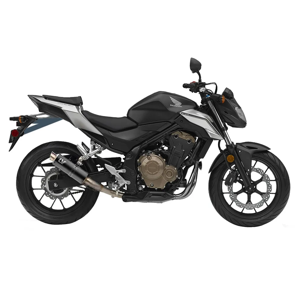 LEOVINCE HONDA CB 500 F / CBR 500 R / 2016 2018 GP CORSA INOX BLACK pot échappement NON HOM - 3384BU