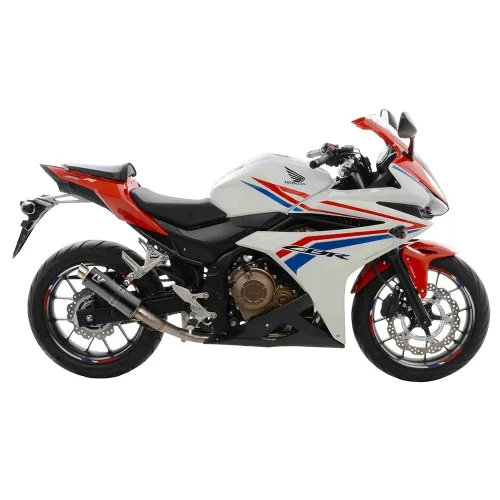 LEOVINCE HONDA CB 500 F / CBR 500 R / 2016 2018 GP CORSA INOX BLACK pot échappement NON HOM - 3384BU