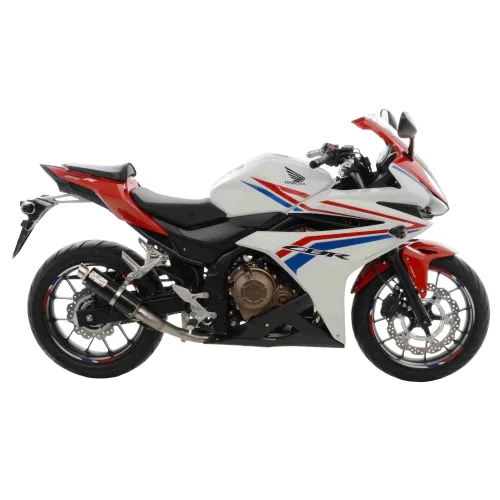LEOVINCE HONDA CB 500 F / CBR 500 R / 2016 2018 GP CORSA CARBONE pot échappement NON HOM - 3384U