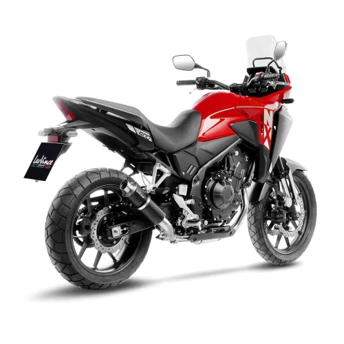 LEOVINCE HONDA CB 500 X / F / R / HORNET / NX / CBR / 2019 2025 GP CORSA CARBONE pot échappement NON HOM - 3395U