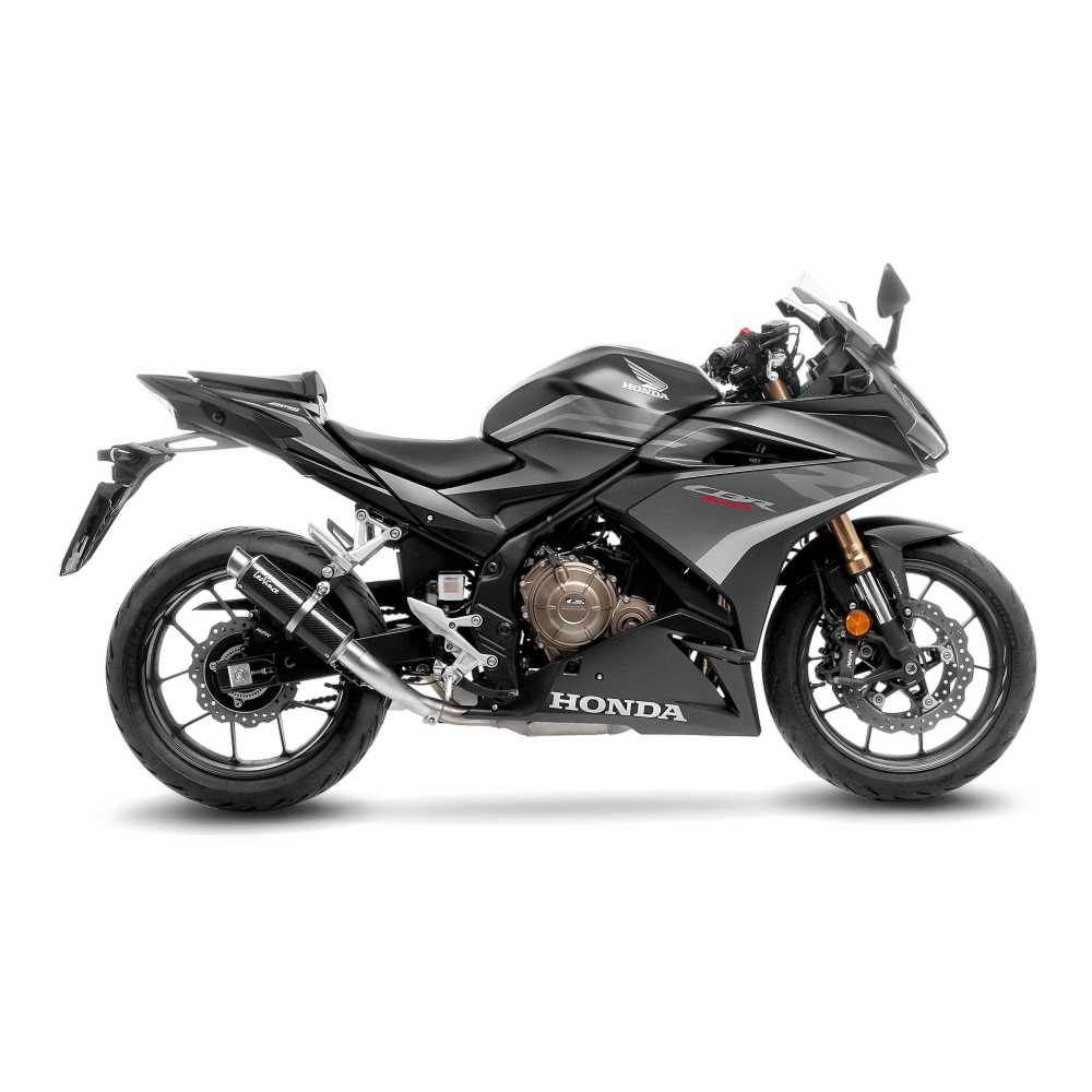 LEOVINCE HONDA CB 500 X / F / R / HORNET / NX / CBR / 2019 2025 GP CORSA CARBONE pot échappement NON HOM - 3395U