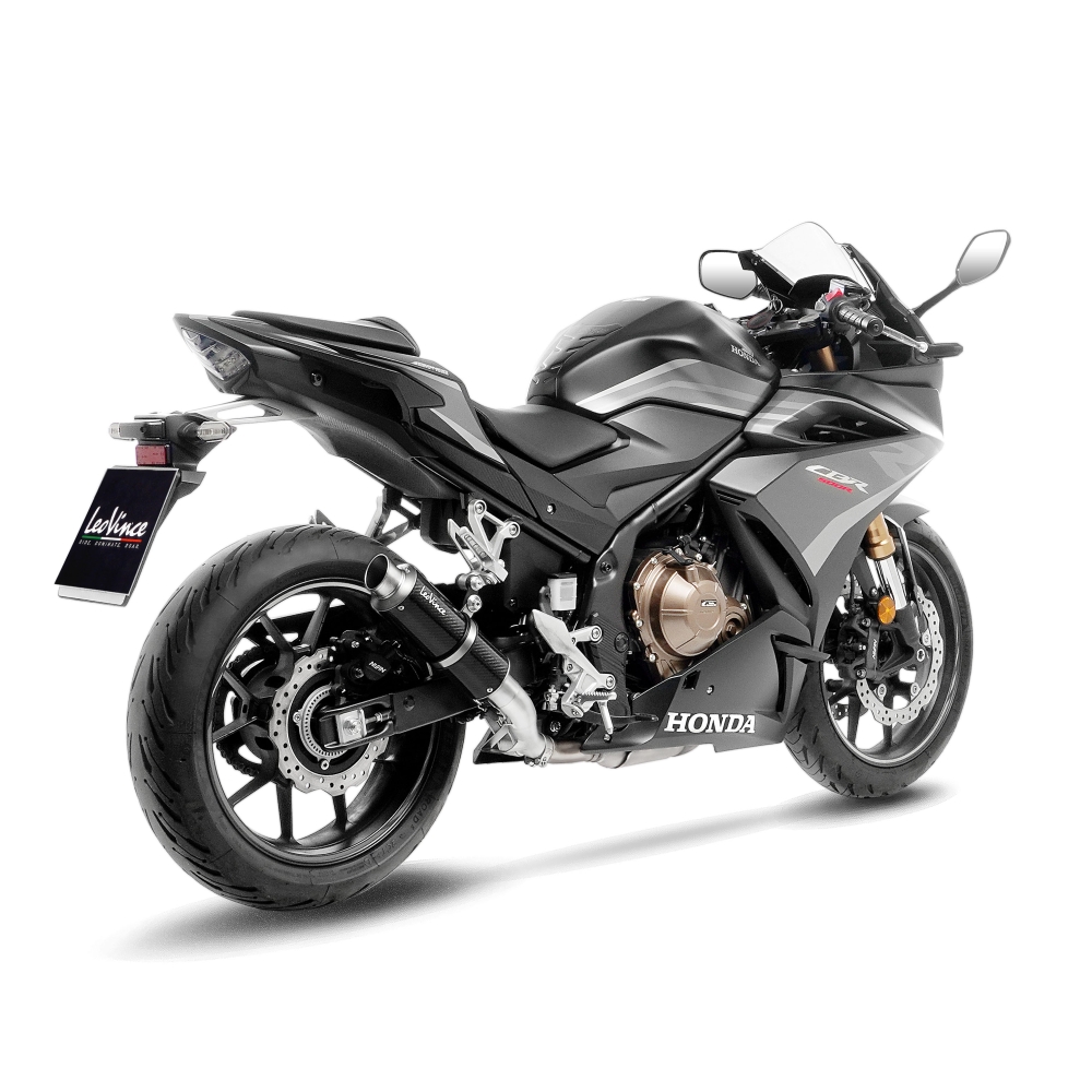 LEOVINCE HONDA CB 500 X / F / R / HORNET / NX / CBR / 2019 2025 GP CORSA CARBONE pot échappement NON HOM - 3395U