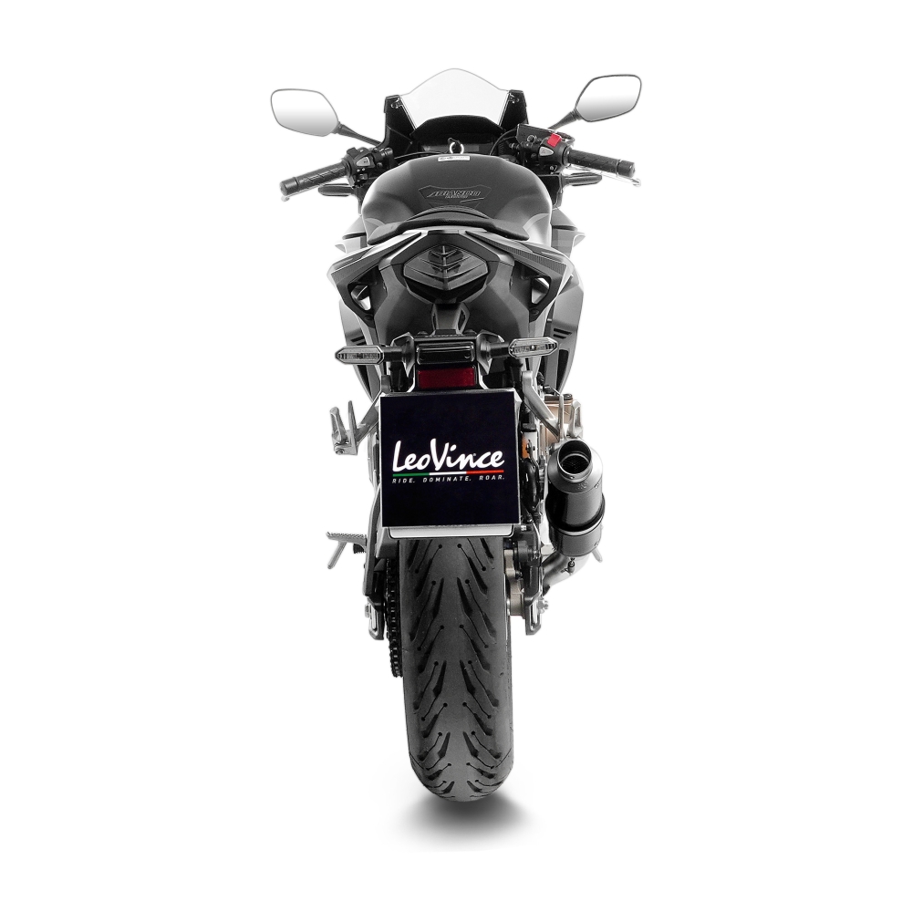 LEOVINCE HONDA CB 500 X / F / R / HORNET / NX / CBR / 2019 2025 GP CORSA CARBONE pot échappement NON HOM - 3395U