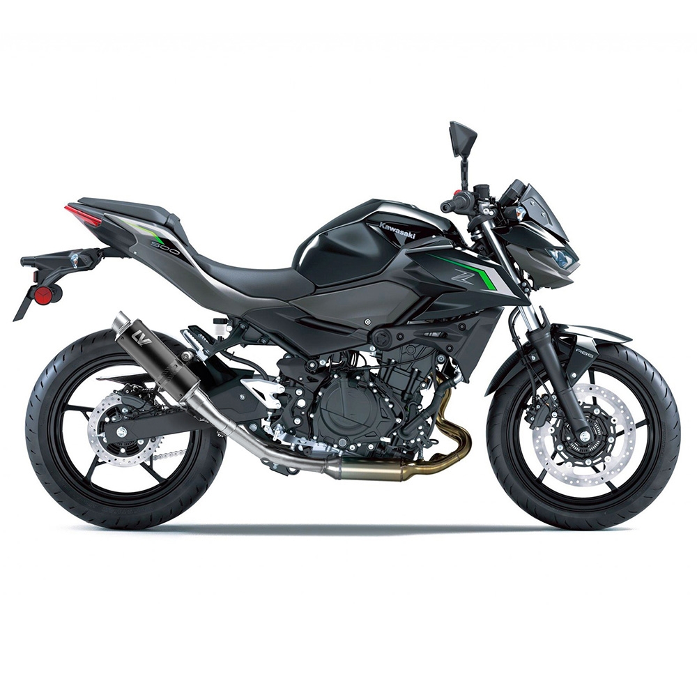 LEOVINCE KAWASAKI NINJA 400 / 500 / Z 400 / SE / 2018 2025 GP CORSA INOX BLACK pot échappement NON HOM - 3389BU