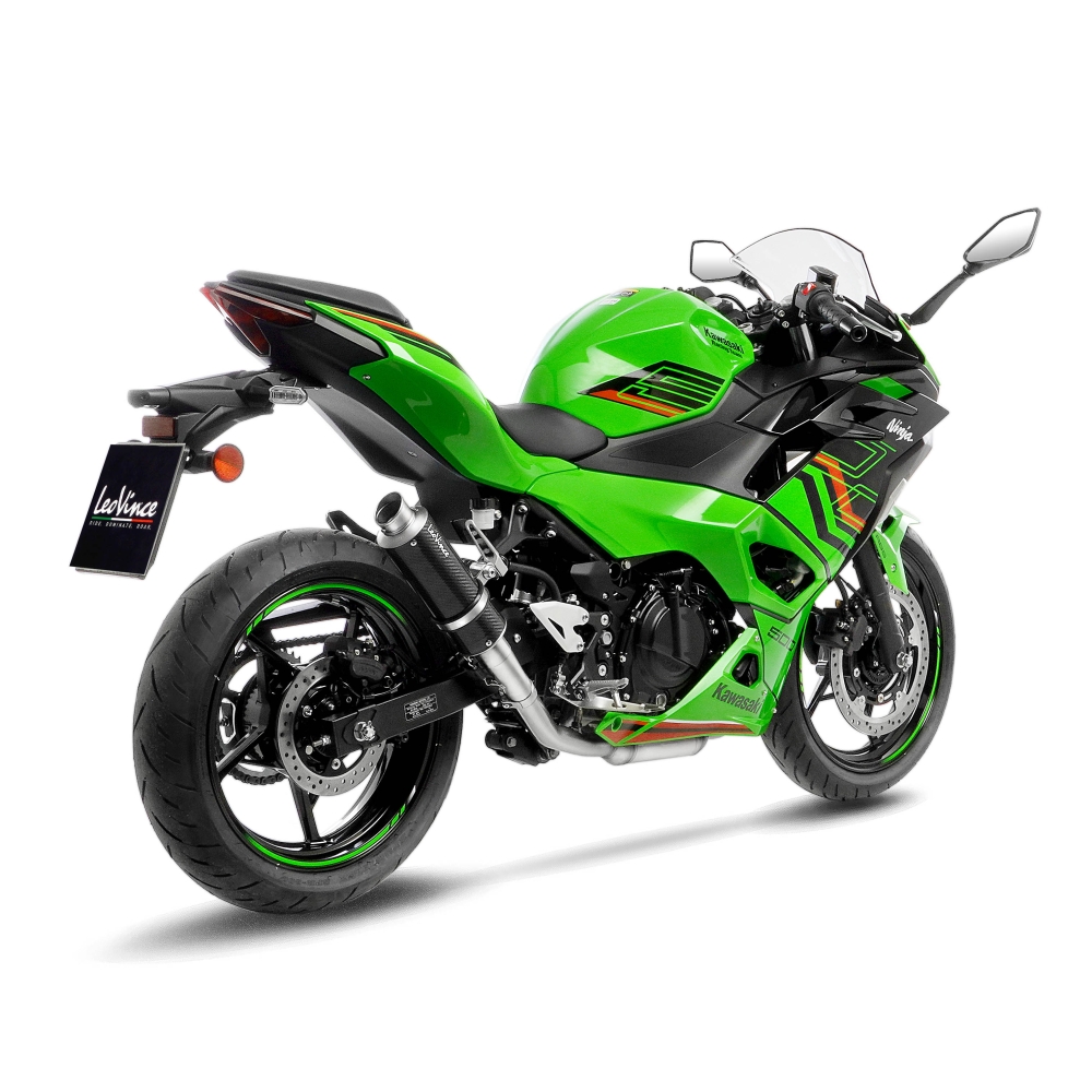 LEOVINCE KAWASAKI NINJA 400 / 500 / Z 400 / SE / 2018 2025 GP CORSA CARBONE pot échappement NON HOM - 3395U
