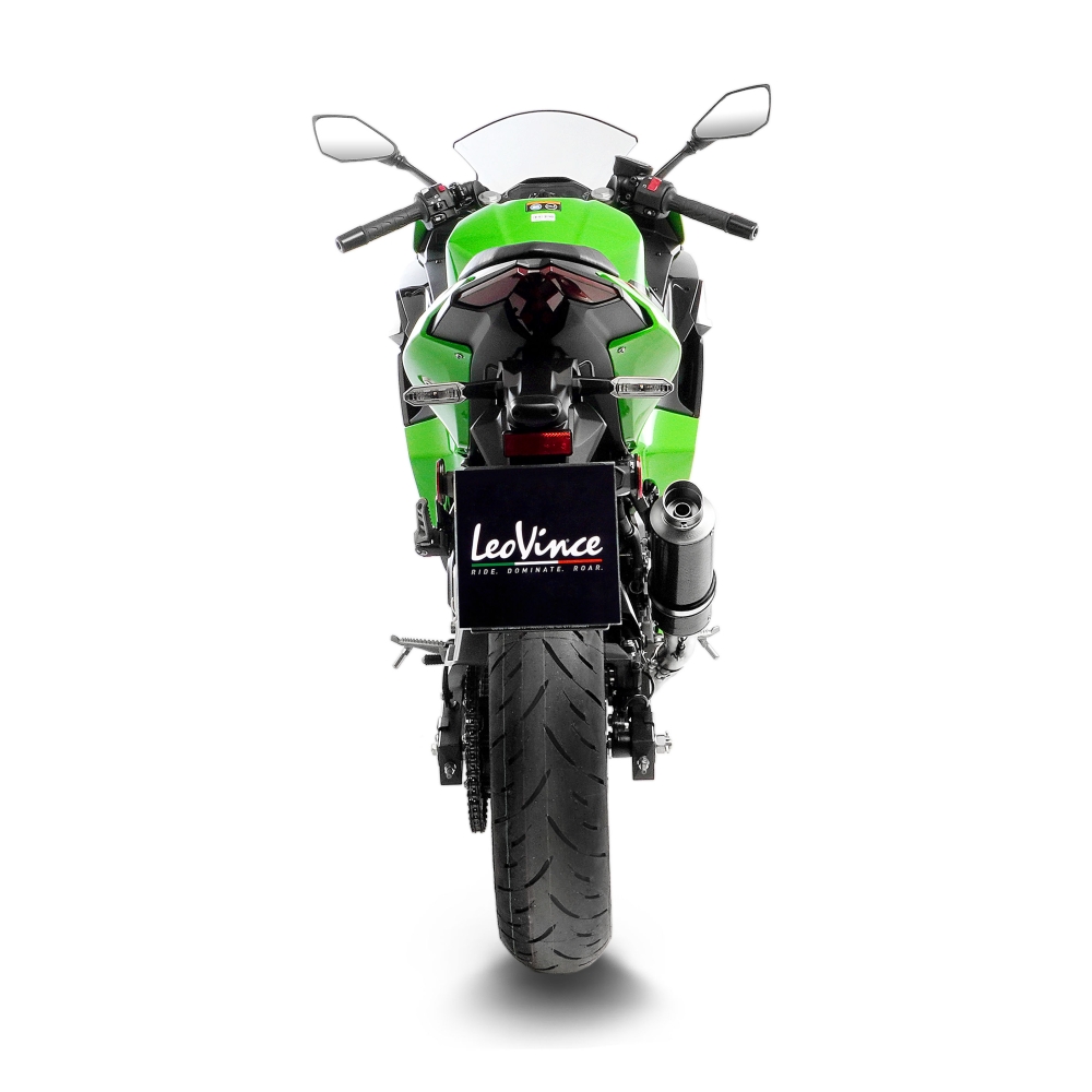 LEOVINCE KAWASAKI NINJA 400 / 500 / Z 400 / SE / 2018 2025 GP CORSA CARBONE pot échappement NON HOM - 3395U