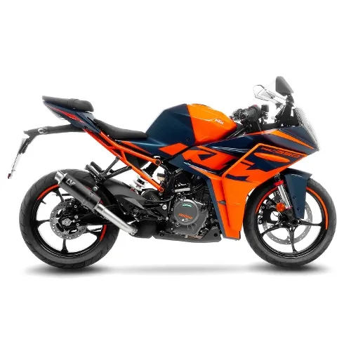 LEOVINCE KTM RC 125 / 390 / 2022 2023 GP CORSA INOX BLACK pot échappement NON HOM - 15501BU