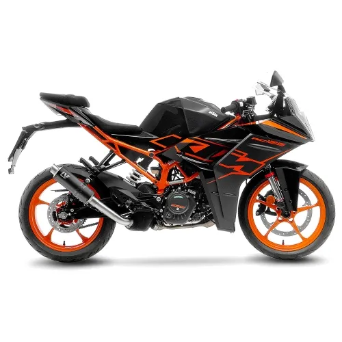 LEOVINCE KTM RC 125 / 390 / 2022 2023 GP CORSA INOX BLACK pot échappement NON HOM - 15501BU
