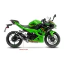 LEOVINCE KAWASAKI NINJA 400 / 500 / Z 400 / SE / 2018 2025 LV CORSA INOX BLACK exhaust NOT APP- 15400BU