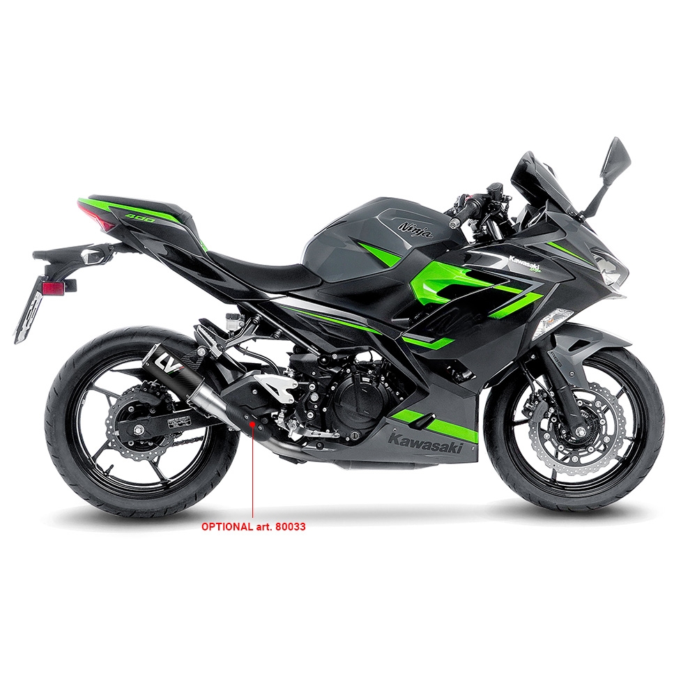 LEOVINCE KAWASAKI NINJA 400 / 500 / Z 400 / SE / 2018 2025 LV CORSA CARBON exhaust system NOT APP - 15400CU