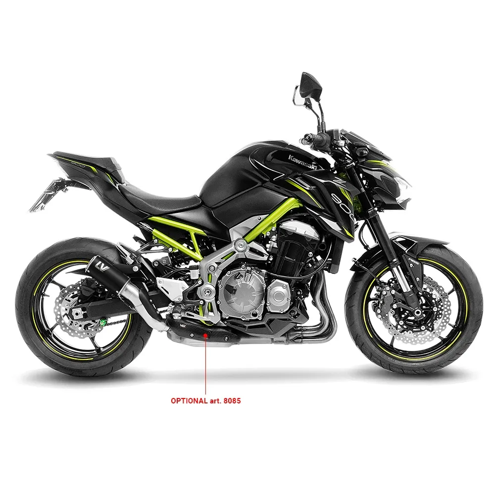 LEOVINCE KAWASAKI Z 900 / A2 / 2017 2024 LV CORSA INOX BLACK pot d'échappement NON HOM- 15402BU
