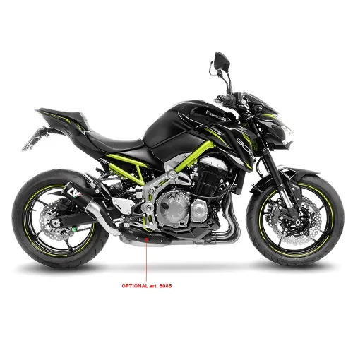 LEOVINCE KAWASAKI Z 900 / A2 / 2017 2024 LV CORSA INOX BLACK pot d'échappement NON HOM- 15402BU