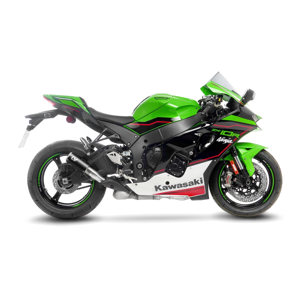 LEOVINCE KAWASAKI ZX-10R NINJA / RR / 2016 2024 LV CORSA INOX BLACK pot d'échappement NON HOM- 15406BU
