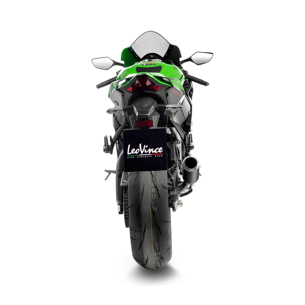 LEOVINCE KAWASAKI ZX-10R NINJA / RR / 2016 2024 LV CORSA INOX BLACK pot d'échappement NON HOM- 15406BU