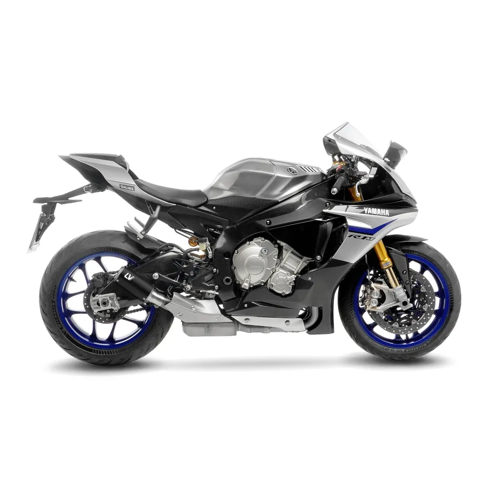 LEOVINCE YAMAHA YZF-R1 / M / 2015 2024 LV CORSA INOX BLACK exhaust system NOT APP- 15408BU