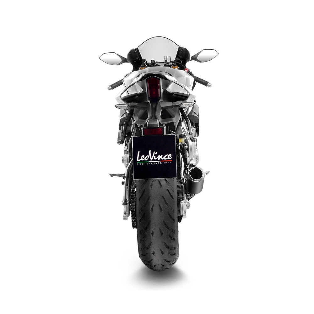 LEOVINCE YAMAHA YZF-R1 / M / 2015 2024 LV CORSA INOX BLACK exhaust system NOT APP- 15408BU