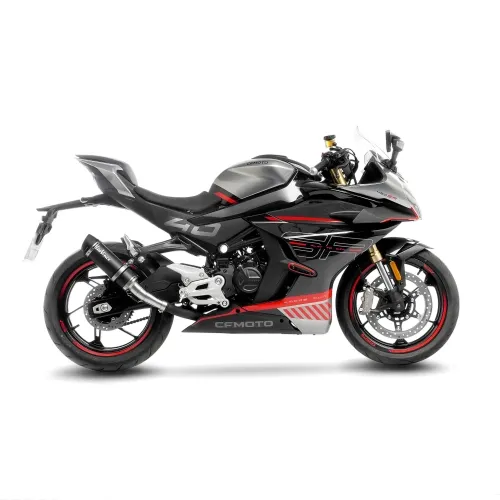 LEOVINCE CF MOTO 450 SS / SR / 2023 2024 GP CORSA EVO CARBONE pot d'échappement NON HOM - 15505EU