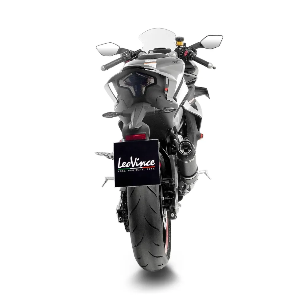 LEOVINCE CF MOTO 450 SS / SR / 2023 2024 GP CORSA EVO CARBONE pot d'échappement NON HOM - 15505EU