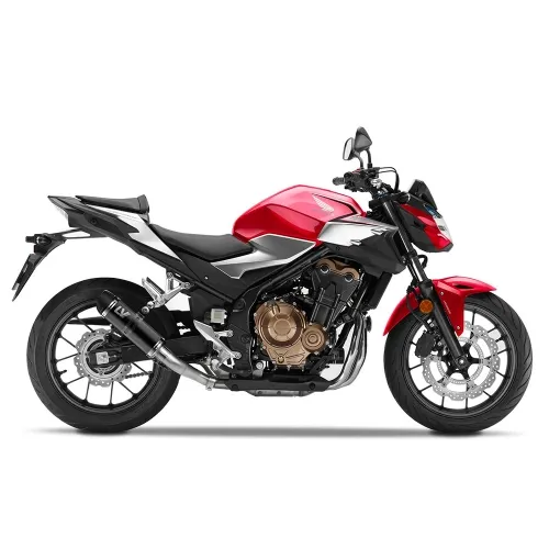 LEOVINCE HONDA CB 500 X / F / R / HORNET / NX / CBR / 2019 2025 GP CORSA EVO INOX BLACK exhaust NOT APP - 3395EBU