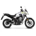 LEOVINCE HONDA CB 500 X / F / R / HORNET / NX / CBR / 2019 2025 GP CORSA EVO INOX BLACK pot d'échappement NON HOM - 3395EBU