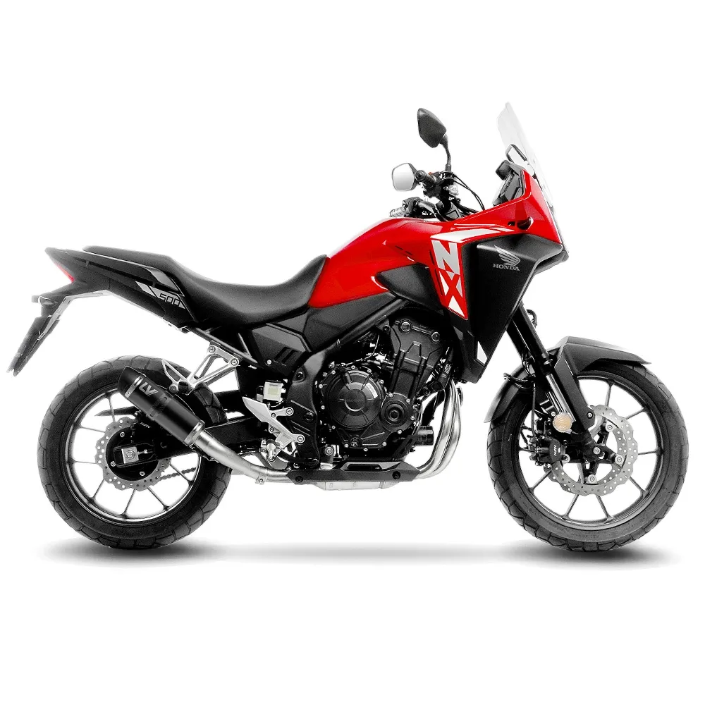 LEOVINCE HONDA CB 500 X / F / R / HORNET / NX / CBR / 2019 2025 GP CORSA EVO INOX BLACK pot d'échappement NON HOM - 3395EBU