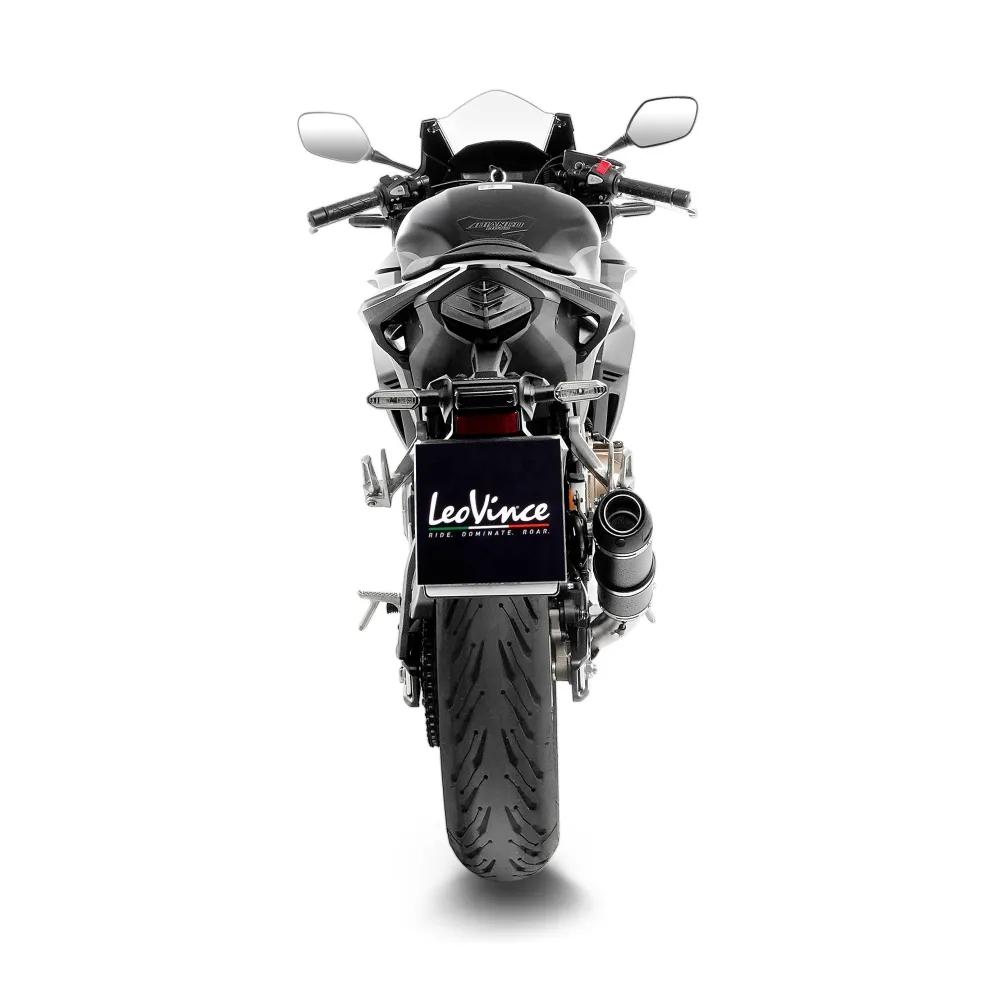 LEOVINCE HONDA CB 500 X / F / R / HORNET / NX / CBR / 2019 2025 GP CORSA EVO CARBONE pot d'échappement NON HOM - 3395EU