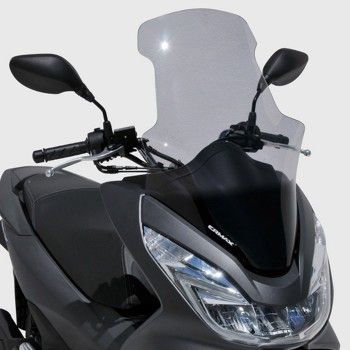 honda PCX 125 2014 2018 high protection TOURING HP +25 windscreen height 70cm with hands-protectors